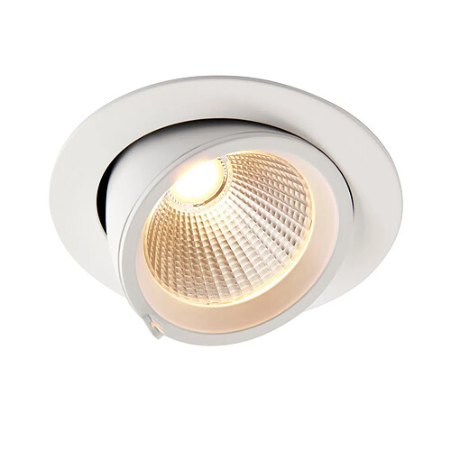 Saxby Downlight Encastrable Rond 30W CCT 30W Peinture Blanc Mat