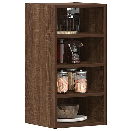 vidaXL Armoire suspendue chêne marron 30x29,5x60 cm bois d'ingénierie