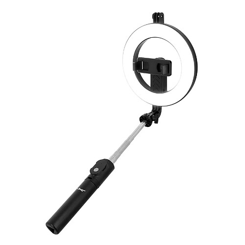 Perche Selfie Smartphone Ring Light Trépied Déclencheur Bluetooth LinQ Noir