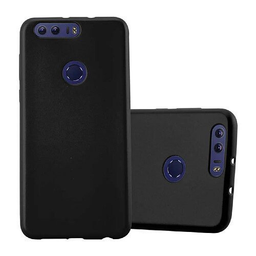 Cadorabo Coque Honor 8 / 8 PREMIUM Etui en Noir