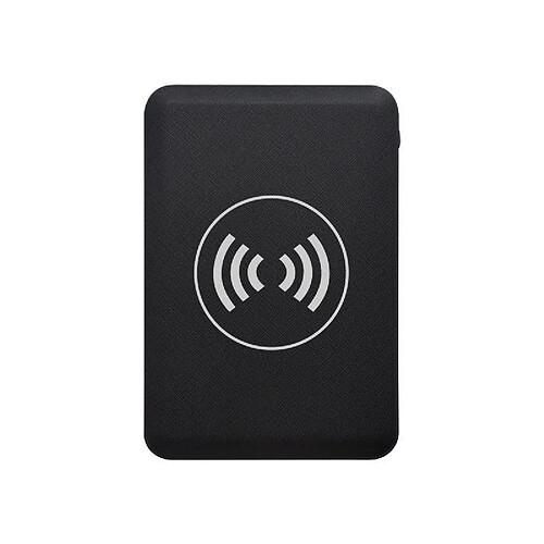 Chrono Qi Mini Banque d'alimentation sans Fil, Batterie Externe de Chargeur Externe Rapide de Qi de capacité 5000mAh, Main pendante Device,(noir)