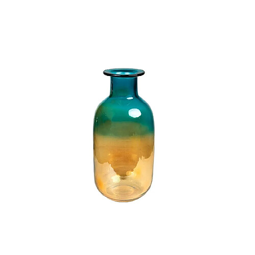 Vase Romimex Bleu Ambre verre 12 x 25 x 12 cm