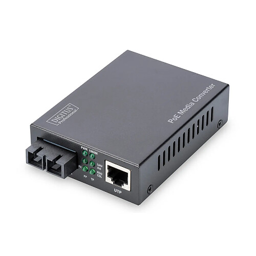 Digitus DN-82160 convertisseur de support réseau 1000 Mbit/s 1310 nm Monomode Noir