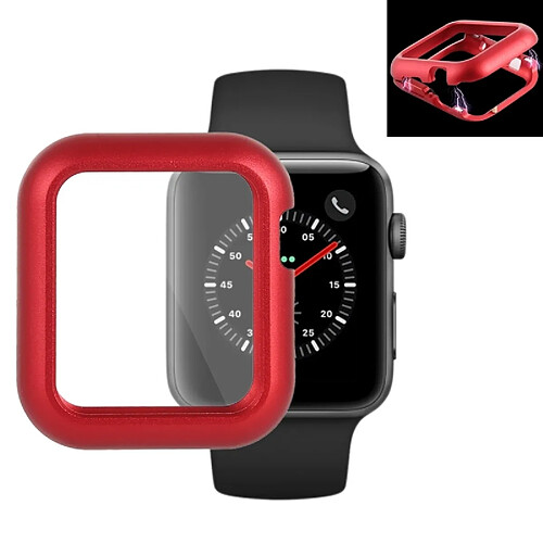 Wewoo Etui de protection en métal magnétique pour Apple Watch séries 3 et 2 38 mm (rouge)