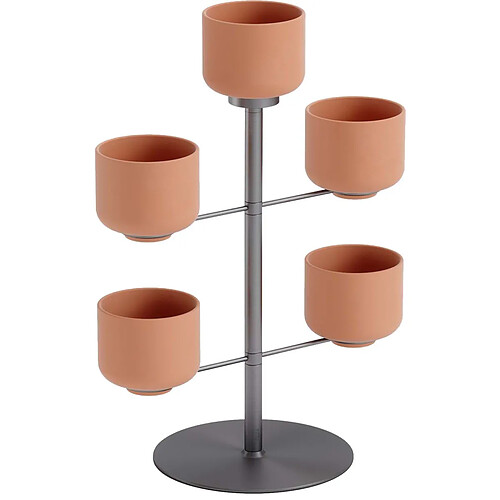 Umbra Support à plantes avec 5 pots Terrapotta.