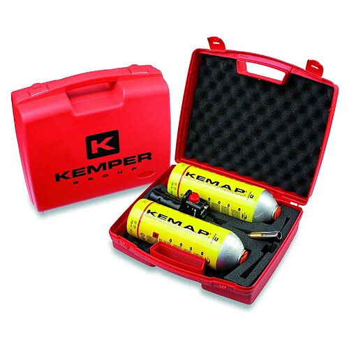 Chalumeau gaz KEMPER KIT 2 bouteilles Propane + Lampe à souder Professionnelle