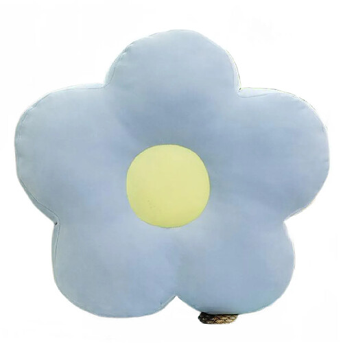 Universal 40cm Fleurs fraîches et colorées Peluche Oreiller Jouet Soft Cartoon Plante Peluche Poupée Chaise Coussin Coussin Canapé Enfants Amoureux Cadeau d'anniversaire | Oreiller de luxe (bleu)