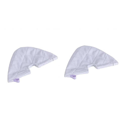 2pcs Balai à Vapeur Lingette Nettoyage Maison pour Shark S3501 V19022 S3550 S3601 Triangle Blanc