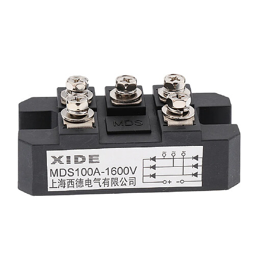 1600V MDS100A 3-Phase Diode Bridge Rectifier Power Module AC220V à DC220V