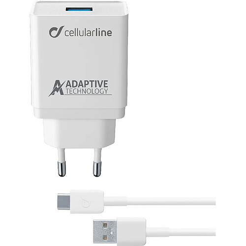 Cellular Line Cellularline Adaptive Fast Charger Kit 15W - USB-C - Samsung