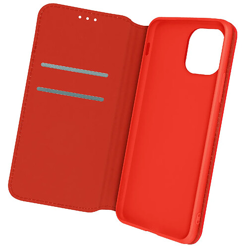 Avizar Housse Folio iPhone 12 Pro Max Portefeuille Fonction Support Vidéo rouge