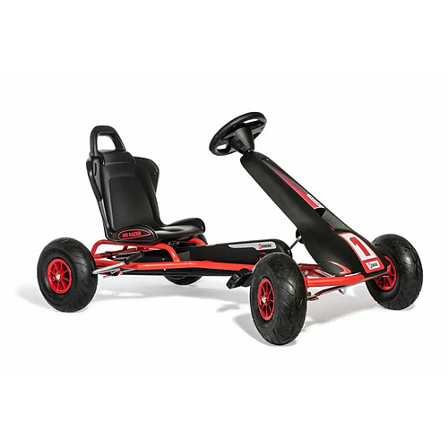 Rolly Toys Kart à pédales rouge et noir Ferbedo GoKart AR 8R