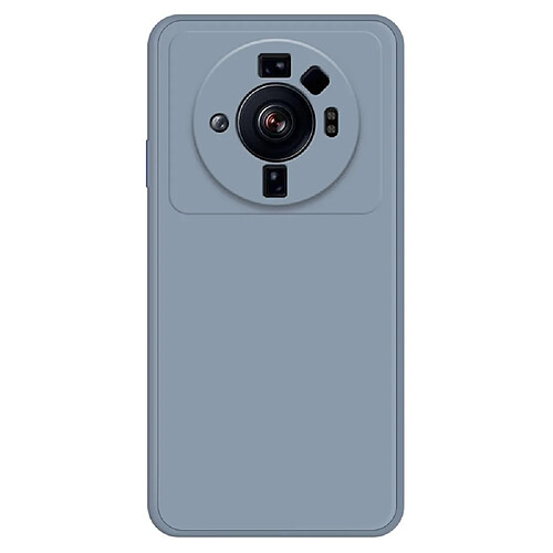 Coque en TPU antichoc, caoutchouté pour votre Xiaomi 12S Ultra 5G - Bleu gris