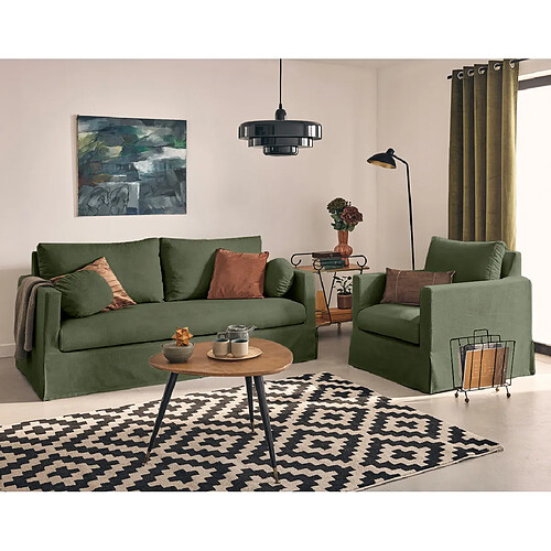 Lisa Design Serena - fauteuil déhoussable en tissu