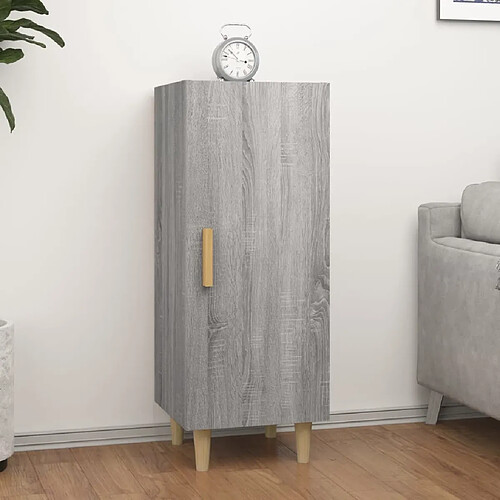 vidaXL Buffet Sonoma gris 34,5x34x90 cm Bois d'ingénierie