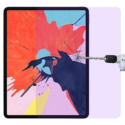 Wewoo Film de verre trempé anti-déflagrant anti-blue-ray 0.33mm 9H 2.5D pour iPad Pro 12.9 (2018)