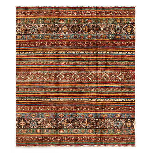 Vidal Tapis de laine 292x250 rouge Torkman