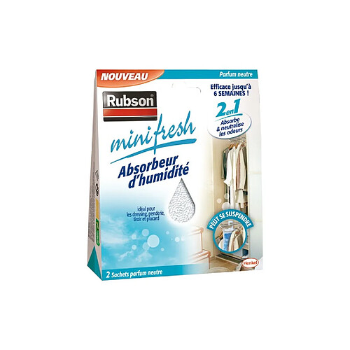 ABSORBEUR MINIFRESH NEUTRE 2X50G RUBSON - 1940376