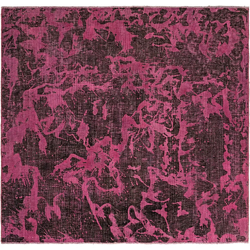 Vidal Tapis de laine 141x133 rose Vintage Royal