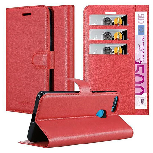 Cadorabo Coque Oppo A12 Etui en Rouge