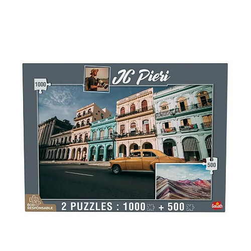 GOLIATH - Puzzle - Collection JC Pieri - La Havane Cuba et Rainbow Mountain Perou