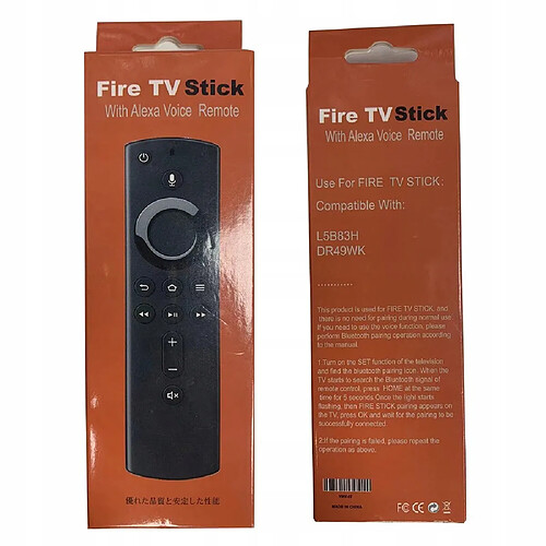 GUPBOO Télécommande Universelle de Rechange pour Amazon Fire Tv Stick 4K Fire TV Stick avec télécommande