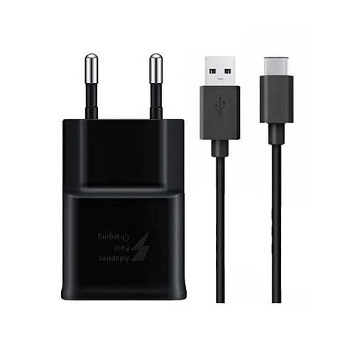 Chargeur rapide Samsung Galaxy S8 PLUS 2A noir + câble 120cm TYPE C