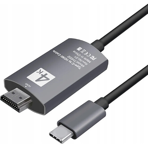 GUPBOO Câble Netflix USB-C 3.1 Type C vers HDMI 4K MHL HDCP,JL1057