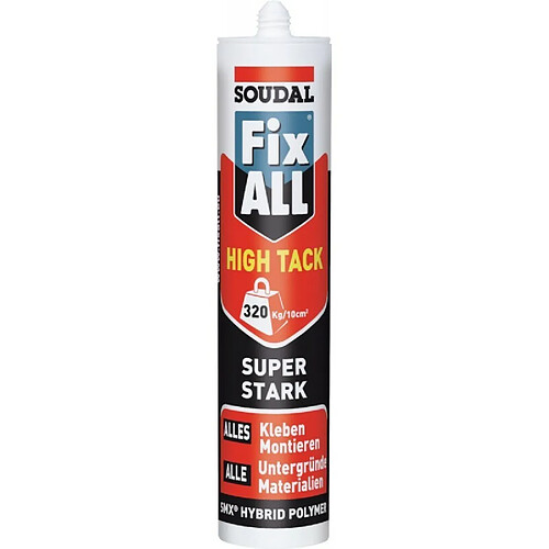 Soudal Fix ALL HIGH TACK 290ml haute adhérence (Par 12)