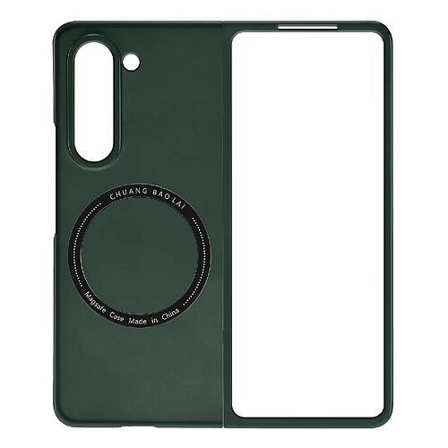 Avizar Coque MagSafe pour Samsung Galaxy Z Fold 5 Rigide Design Fin Vert Foncé