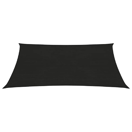 Helloshop26 Voile d'ombrage 160 g/m² noir 2 x 3,5 m PEHD 02_0009189