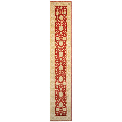 Vidal Tapis de couloir en laine 445x79 beige Kaizar