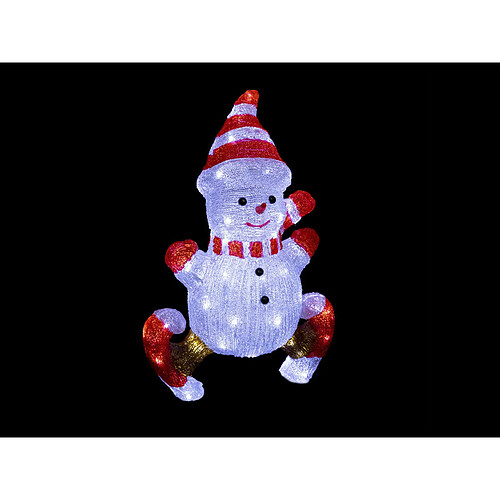 Bonhomme de neige avec patin H50cm - FEERIC CHRISTMAS