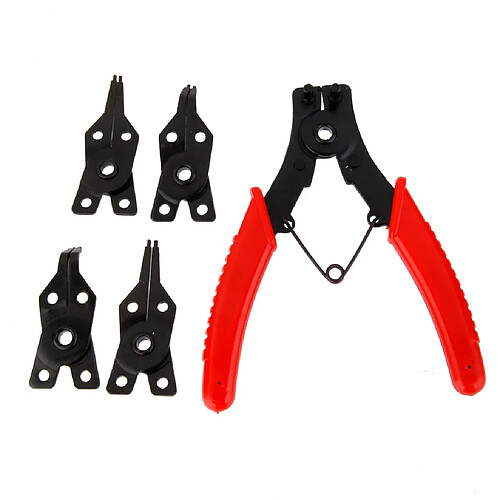 4 en 1 Combinaison Pince à Circlip Externe Interne Set Outil DIY Artisanat