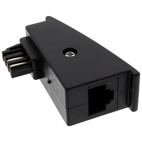 Adaptateur InLine® TAE-F, fiche TAE-F sur prise RJ45, 8P2C pour Fitzbox