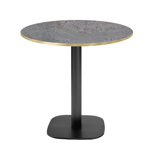 Restootab Table Ø70cm - modèle Round cladeira chants laiton