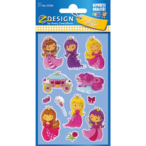 AVERY Zweckform ZDesign KIDS Sticker Glossy 'Princesse' ()