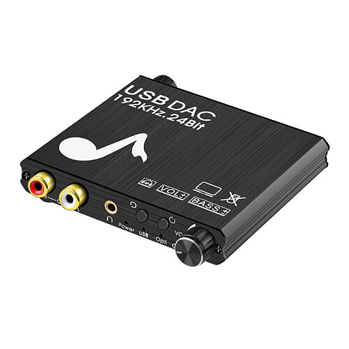 192KHz USB DAC En Alliage D'aluminium Numérique SPDIF Coaxial à Analogique Convertisseur, Bonne Compatibilité