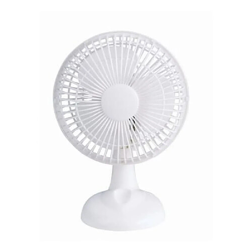 STV-160 Ventilateur 50W Câble Électrique Montage Sur Table 3 Lames Métal Blanc