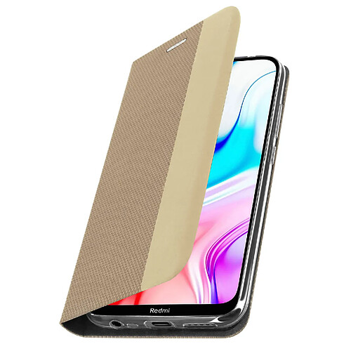 Avizar Housse Xiaomi Redmi 8 / 8A Porte-carte Support Vidéo Intérieur Soft-touch doré