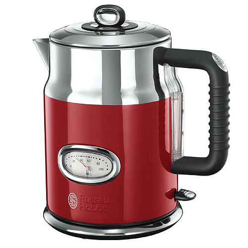 Bouilloire sans fil 1.7l 2400w rouge/inox - 21670-70 - RUSSELL HOBBS