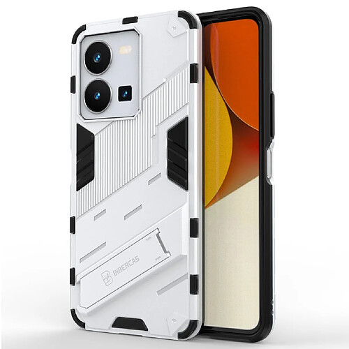 Coque en TPU anti-rayures avec béquille pour votre Vivo Y35 4G (2022) - argent