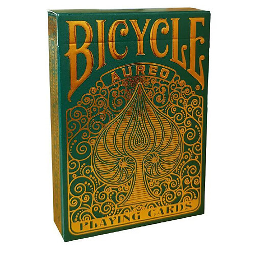 Bicycle Cards Bicycle ""AUREO"" - Jeu de 56 cartes toilées plastifiées - format poker - 2 index standard