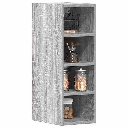 vidaXL Armoire suspendue sonoma gris 20x29,5x60 cm bois d'ingénierie