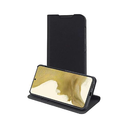 Muvit Étui pour Samsung Galaxy S23 Édition Folio Stand avec Emplacements de Cartes Noir