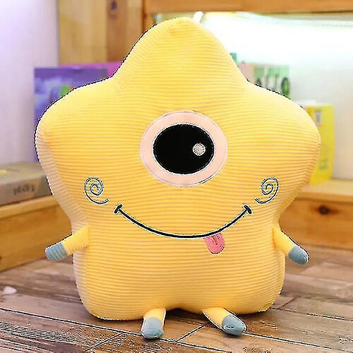 Universal 40 cm Cartoon Sky Series Moon Star Soleil en peluche canapé oreiller coussin doux kawaii peluche en peluche jaune