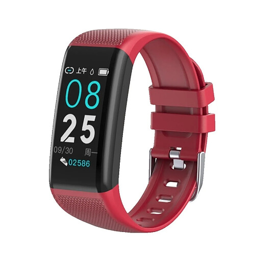 Wewoo Bracelet connecté C20 1,14 pouces écran tactile IPS IPX67 étanche Smartwatchrappel des appels de soutien / surveillance de la fréquence cardiaque / de la pression artérielle / du sommeil rouge