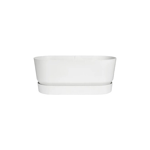 Jardinière Greenville Terrasse 78 x 35 x 33 cm avec roulettes - Blanc - Elho