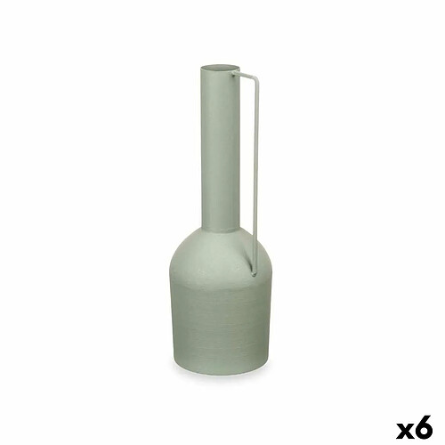 Gift Decor Vase Élevé Vert Acier 13 x 39 x 13 cm (6 Unités)