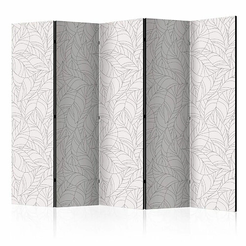 Paris Prix Paravent 5 Volets Colourless Leaves 172x225cm